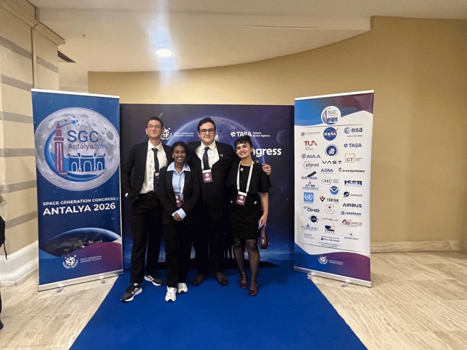 Space Generation Congress 2026 participants at Belconti Resort Hotel
